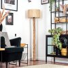 Bongal Staande lamp Natuurlijke kleuren, Zwart, 1-licht
