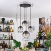 Koyoto Hanglamp, Kogellampje, Hanglamp Duidelijk, Rookkleurig, 4-lichts