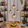 Koyoto Hanglamp, Kogellampje, Hanglamp Amber, Duidelijk, 4-lichts