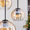 Koyoto Hanglamp, Kogellampje, Hanglamp Amber, Duidelijk, 4-lichts
