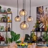 Koyoto Hanglamp, Kogellampje, Hanglamp Amber, Duidelijk, 4-lichts