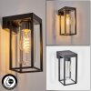 Lagarelhos Wandlamp voor buiten, Wandlamp Zwart, 1-licht