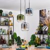 Lauden Hanglamp, Hanglamp Blauw, Groen, Duidelijk, Rookkleurig, 3-lichts