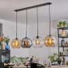 Koyoto Hanglamp, Kogellampje, Hanglamp Amber, Duidelijk, Rookkleurig, 4-lichts