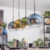 Koyoto Hanglamp, Kogellampje, Hanglamp Blauw, Goud, Groen, Duidelijk, 4-lichts