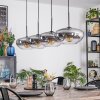 Mertola Hanglamp, Hanglamp Duidelijk, Rookkleurig, 4-lichts