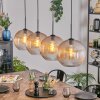 Koyoto Hanglamp, Kogellampje, Hanglamp Amber, Duidelijk, 4-lichts