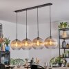 Koyoto Hanglamp, Kogellampje, Hanglamp Amber, Duidelijk, 4-lichts