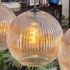 Koyoto Hanglamp, Kogellampje, Hanglamp Amber, Duidelijk, 4-lichts