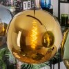 Koyoto Hanglamp, Kogellampje, Hanglamp Blauw, Goud, Groen, 4-lichts