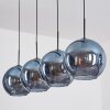 Koyoto Hanglamp, Kogellampje, Hanglamp Blauw, 4-lichts