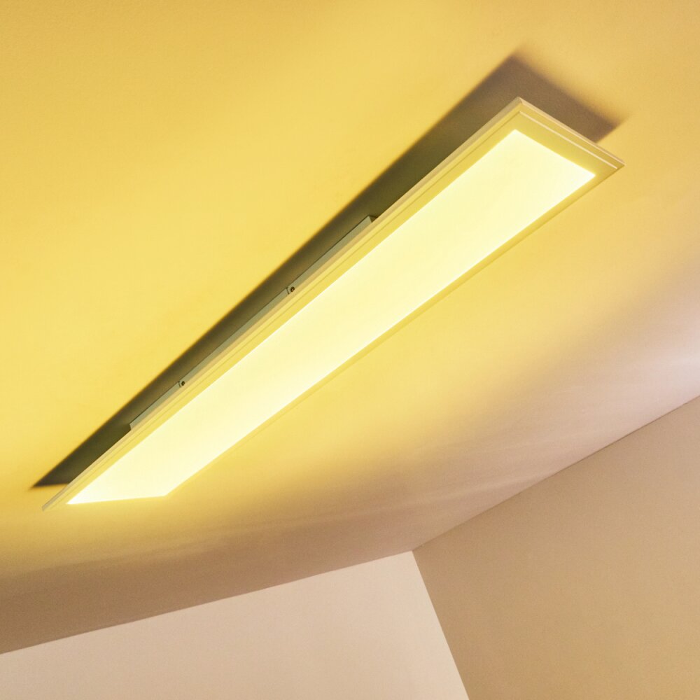 Voisines Plafondpaneel LED Wit, 1-licht, Afstandsbediening, Kleurwisselaar