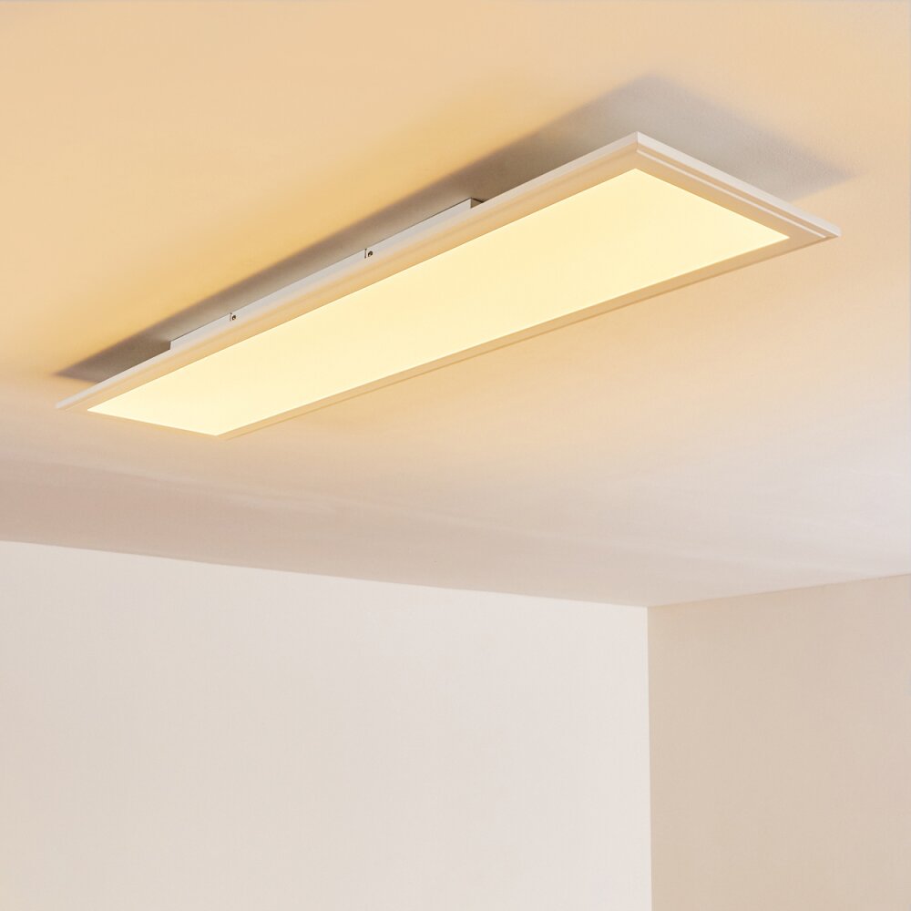 Voisines Plafondpaneel LED Wit, 1-licht, Afstandsbediening, Kleurwisselaar
