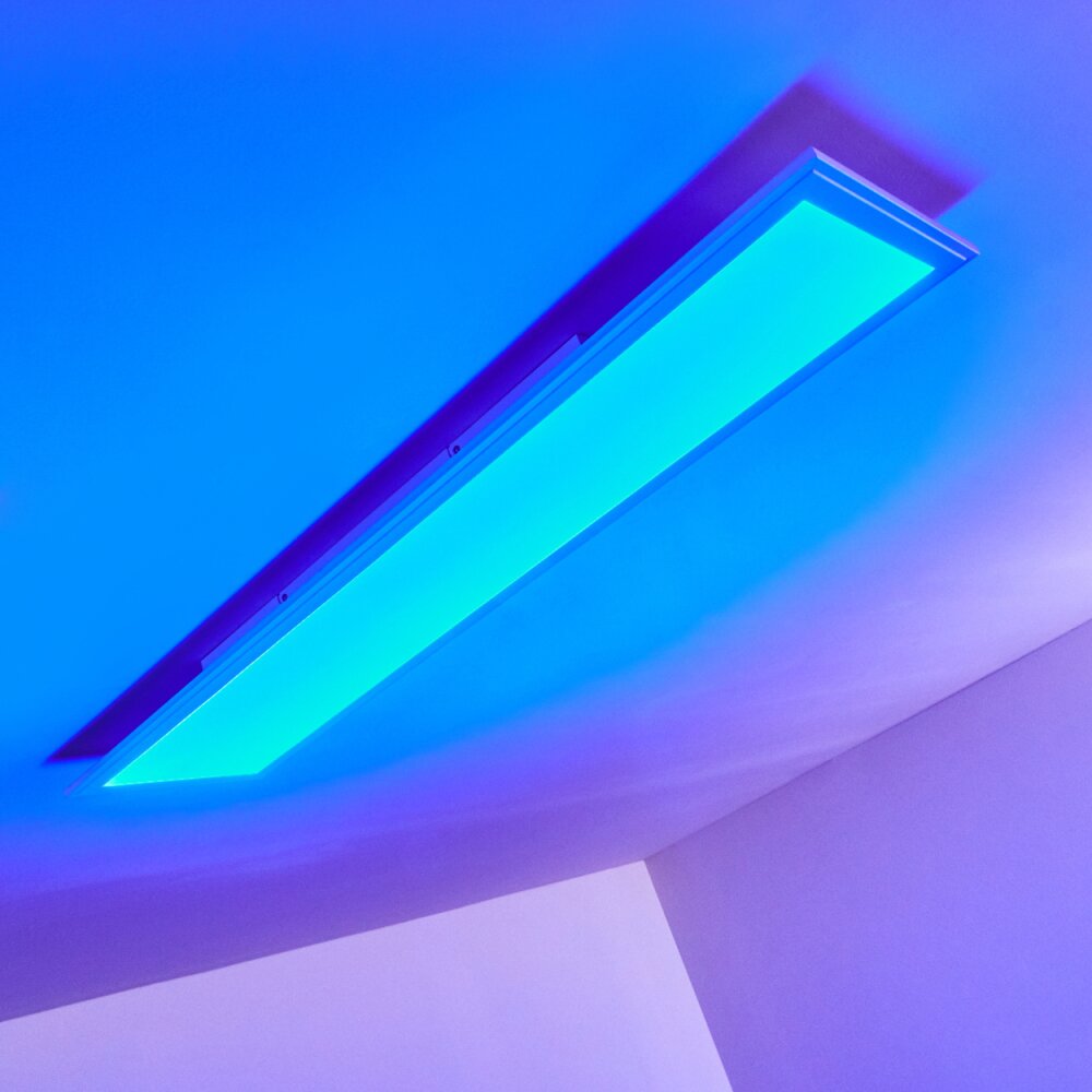 Voisines Plafondpaneel LED Wit, 1-licht, Afstandsbediening, Kleurwisselaar