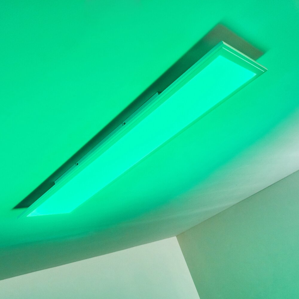 Voisines Plafondpaneel LED Wit, 1-licht, Afstandsbediening, Kleurwisselaar