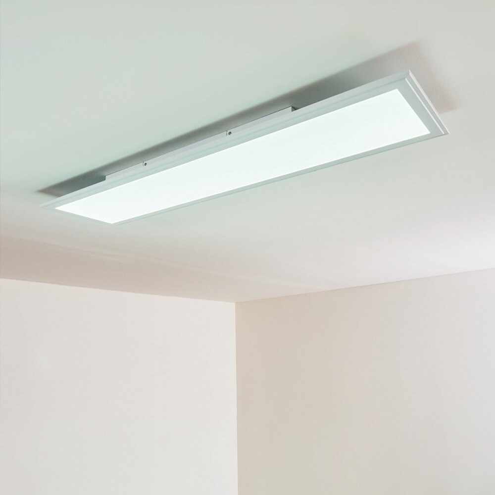 Voisines Plafondpaneel LED Wit, 1-licht, Afstandsbediening, Kleurwisselaar