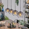 Koyoto Hanglamp, Kogellampje, Hanglamp Duidelijk, Rookkleurig, 4-lichts