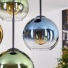 Koyoto Hanglamp, Kogellampje, Hanglamp Blauw, Goud, Groen, Duidelijk, 4-lichts