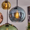 Koyoto Hanglamp, Kogellampje, Hanglamp Blauw, Goud, Groen, Koperkleurig, 4-lichts