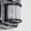 Lentua Wandlamp voor buiten, Wandlamp Zwart, Zilver, 1-licht, Bewegingsmelder