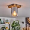 Donar Plafondlamp houtlook, 1-licht