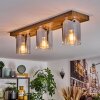 Donar Plafondlamp houtlook, 3-lichts