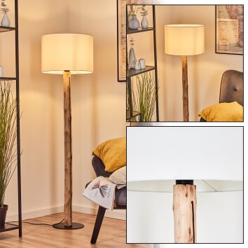 Bassagoda Staande lamp Natuurlijke kleuren, Zwart, 1-licht