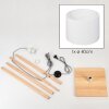Bassagoda Staande lamp Natuurlijke kleuren, Wit, 1-licht