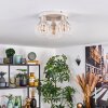 Orlin Plafondlamp Zandkleurig, 3-lichts