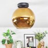 Koyoto Plafondlamp, Kogellampje Goud, 1-licht