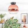 Koyoto Plafondlamp, Kogellampje Duidelijk, Koperkleurig, 1-licht