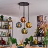 Koyoto Hanglamp, Kogellampje, Hanglamp Blauw, Goud, Groen, Koperkleurig, 4-lichts