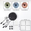 Koyoto Hanglamp, Kogellampje, Hanglamp Blauw, Groen, Koperkleurig, 4-lichts
