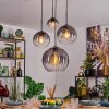Koyoto Hanglamp, Kogellampje, Hanglamp 30 cm Duidelijk, Rookkleurig, 4-lichts
