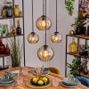 Koyoto Hanglamp, Kogellampje, Hanglamp Amber, 4-lichts