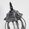 Lentua Wandlamp voor buiten, Wandlamp Zwart, Zilver, 1-licht