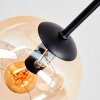 Koyoto Plafondlamp, Kogellampje 77.5 cm Amber, Duidelijk, Rookkleurig, 6-lichts