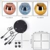 Koyoto Hanglamp, Kogellampje, Hanglamp Blauw, Goud, Koperkleurig, 4-lichts