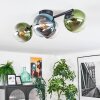 Gastor Plafondlamp, Kogellampje Blauw, Chroom, Groen, Duidelijk, Rookkleurig, 4-lichts