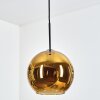 Koyoto Hanglamp, Kogellampje, Hanglamp Goud, 1-licht