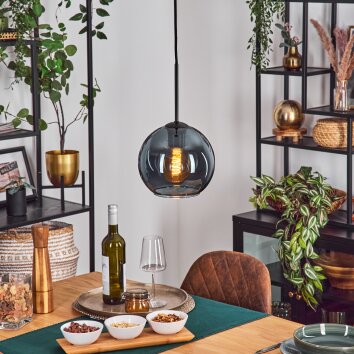 Koyoto Hanglamp, Kogellampje, Hanglamp Blauw, 1-licht