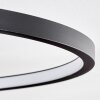 Modrix Plafondlamp LED Chroom, Zwart, 1-licht
