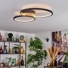 Modrix Plafondlamp LED Chroom, Zwart, 1-licht