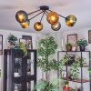 Koyoto Plafondlamp, Kogellampje 77.5 cm Blauw, Goud, Groen, 6-lichts