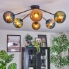 Koyoto Plafondlamp, Kogellampje 77.5 cm Blauw, Goud, Groen, 6-lichts