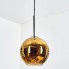 Koyoto Hanglamp, Kogellampje, Hanglamp Goud, 1-licht