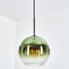 Koyoto Hanglamp, Kogellampje, Hanglamp 25 cm Groen, Duidelijk, 1-licht