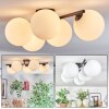 Chehalis Plafondlamp, Kogellampje Wit, 5-lichts