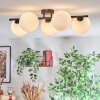 Chehalis Plafondlamp, Kogellampje Wit, 5-lichts