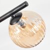 Chehalis Plafondlamp, Kogellampje Amber, 5-lichts